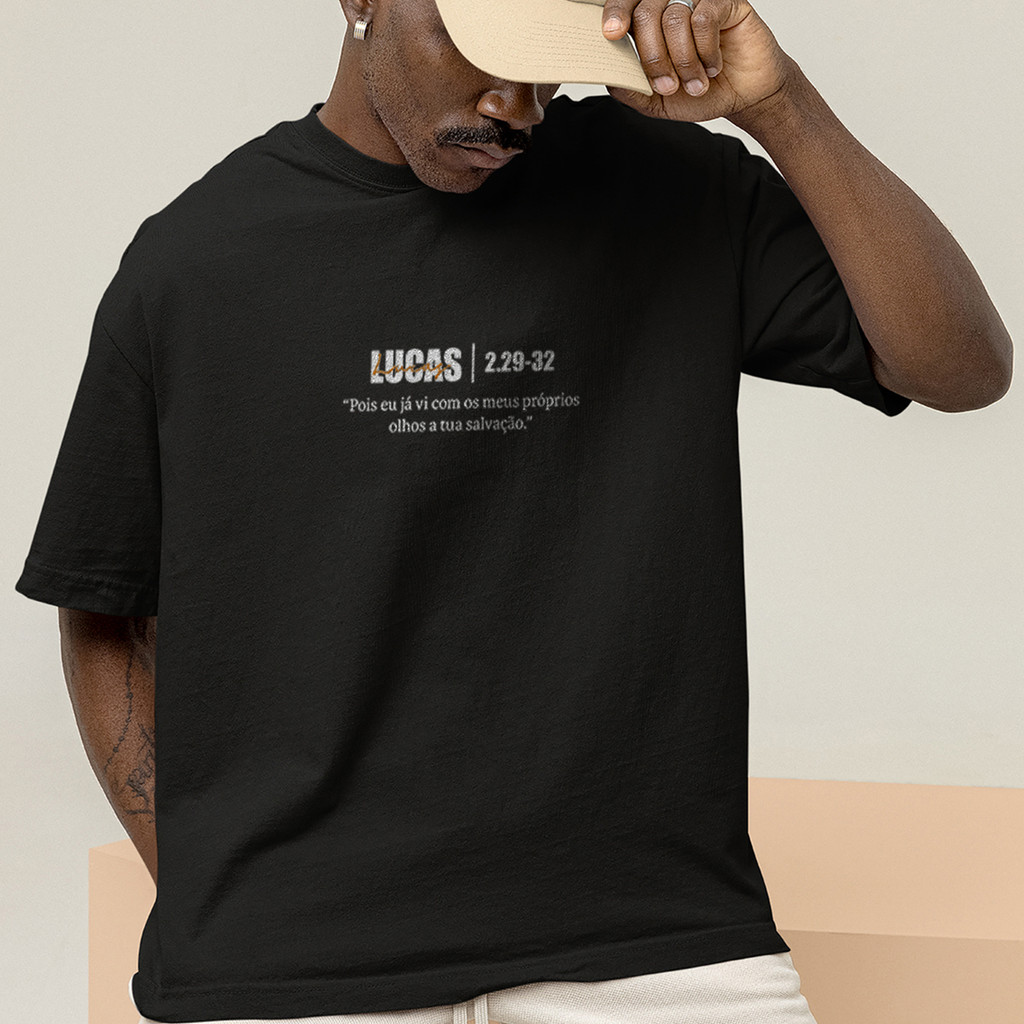 Camiseta Oversized Unissex Camisetao 100% Algodão Lucas 2:29