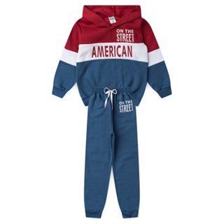 Conjunto Infantil Moletom Menino American Street em Oferta na Shopee