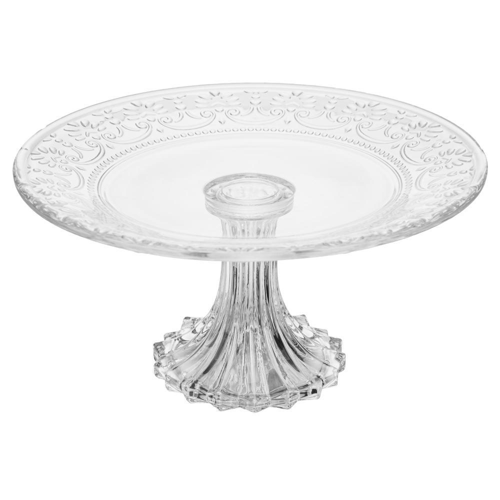 Prato com Pé Wolff Mauve 19cm x 9,5cm Cristal