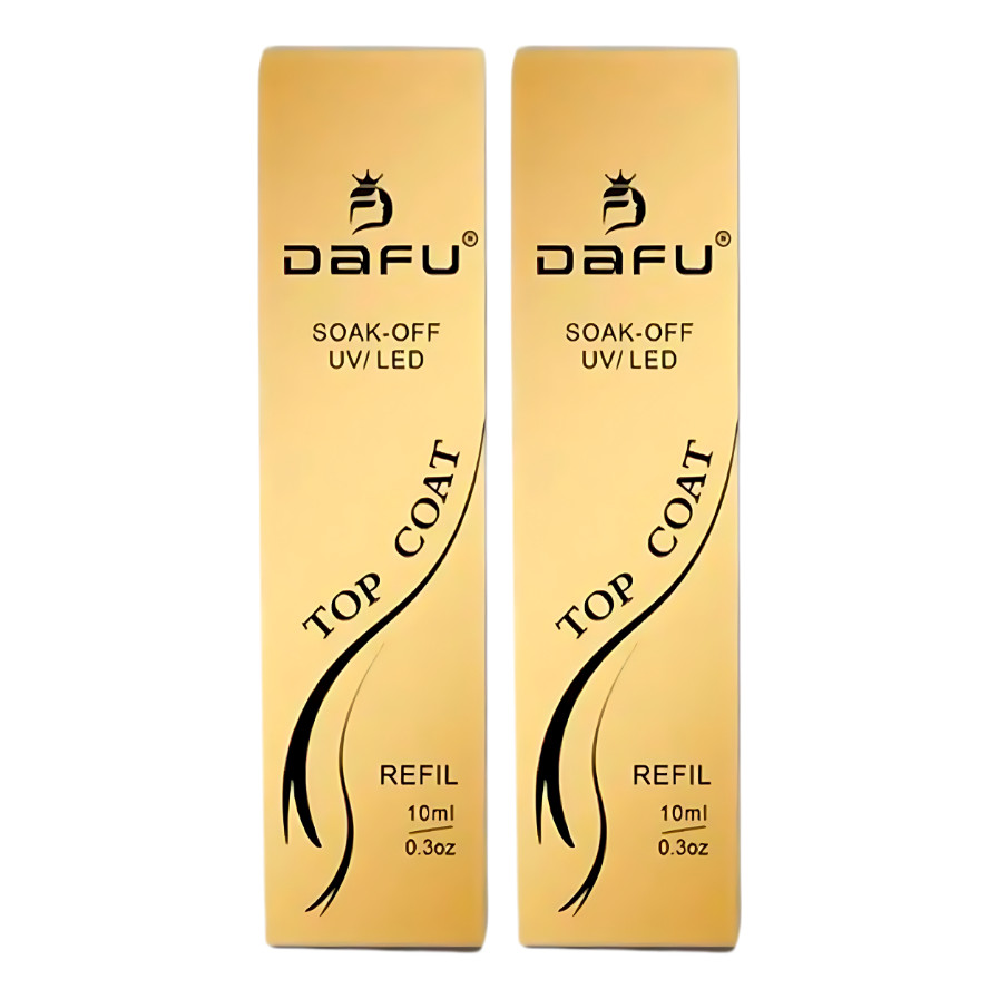 Kit C/ 2 Refil Sache Top Coat Ultrabrilho 10ml - Dafu