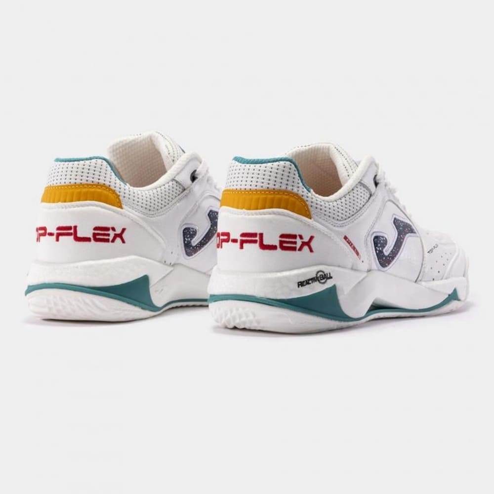 Chuteira Joma Futsal Top Flex Plus Branca/Verde — imagem 2 de 2