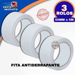 Fita Antiderrapante Adesiva Transparente Incolor 50mm X 5m Multiuso Escada Externo Autoadesiva em Oferta na Shopee