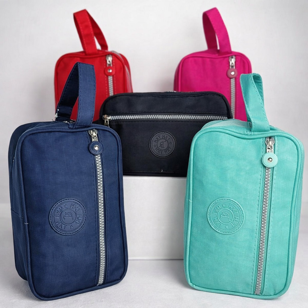 Necessaire Bolsa De Mão Bag Multiuso 2 Divisórias Unissex