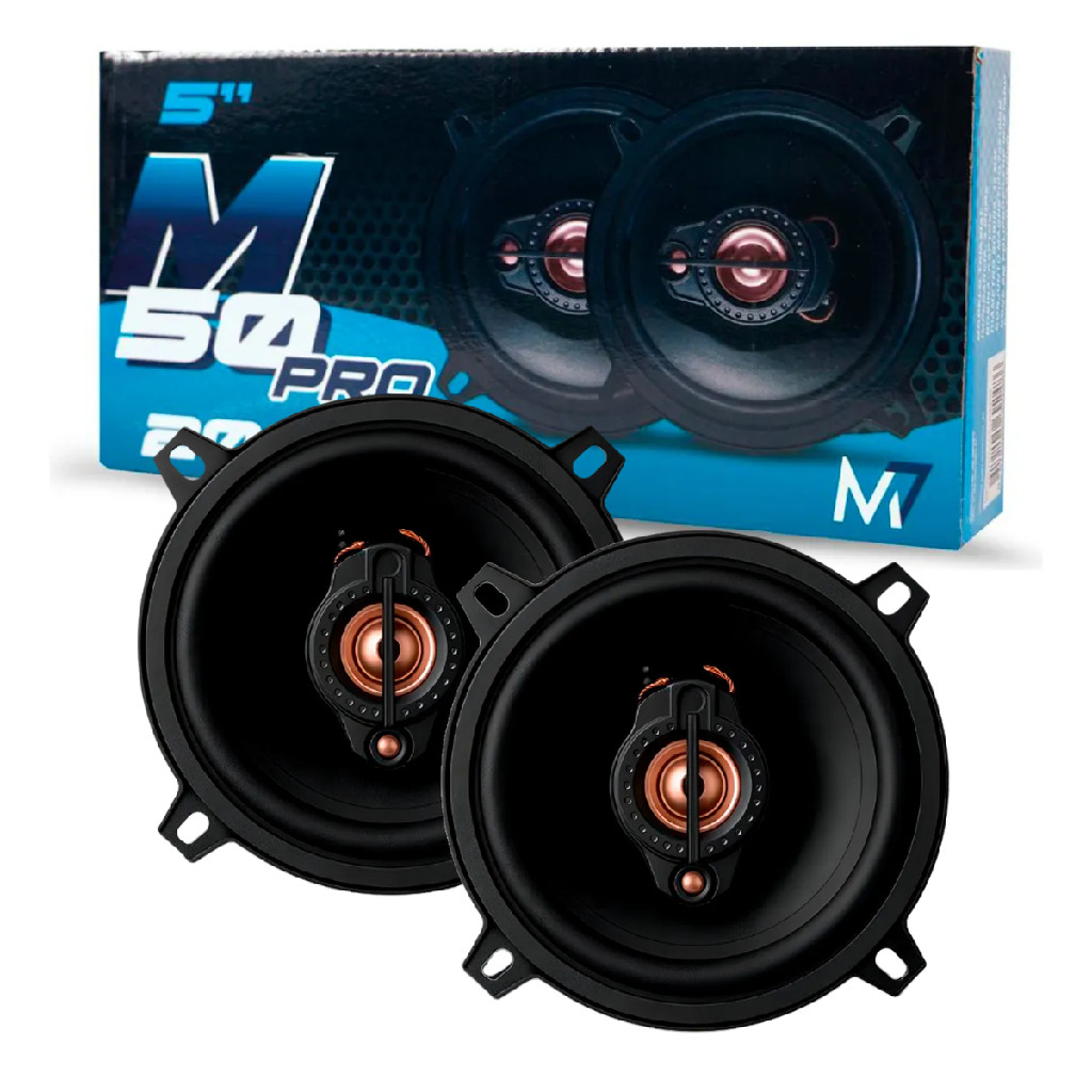 Kit Par Alto Falantes 5 Polegadas 200w Triaxial M50pro Jr8