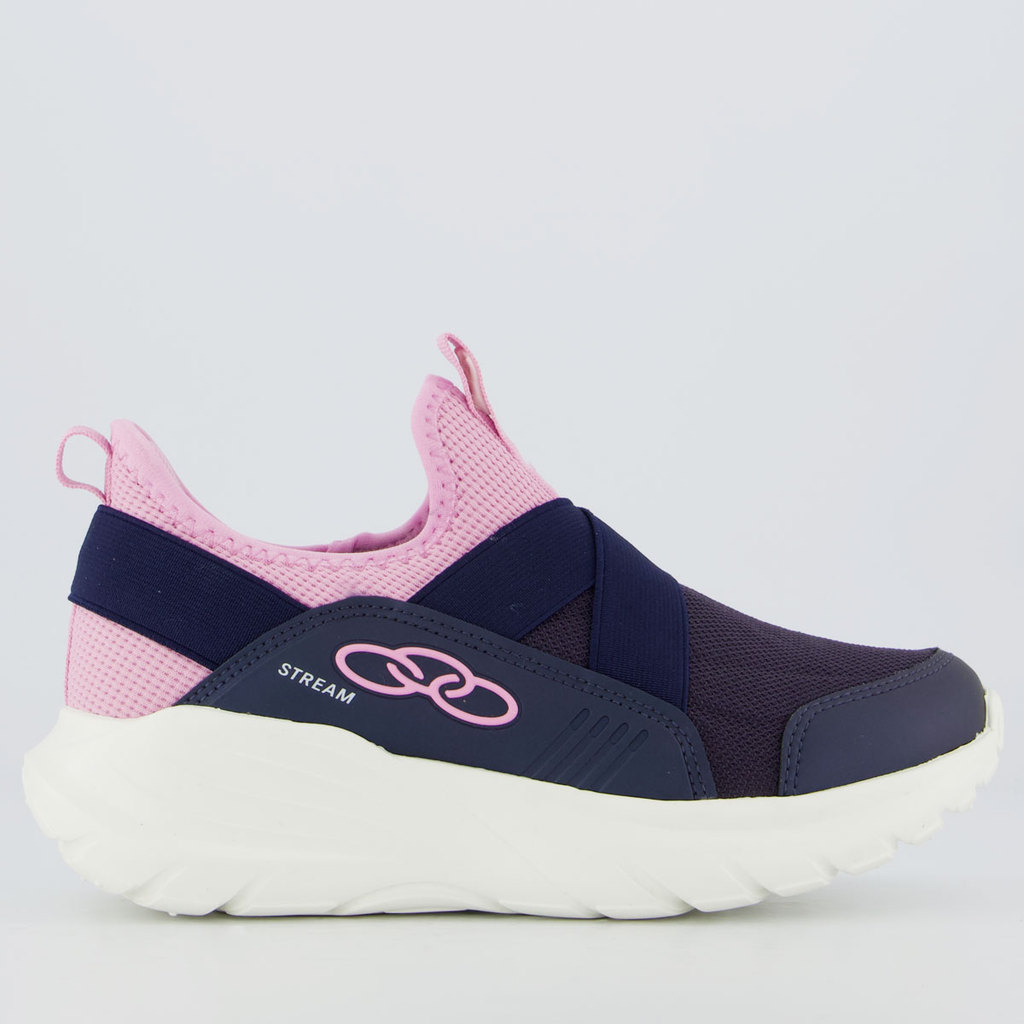 Tênis Olympikus Stream Juvenil Marinho e Rosa em Oferta na Shopee