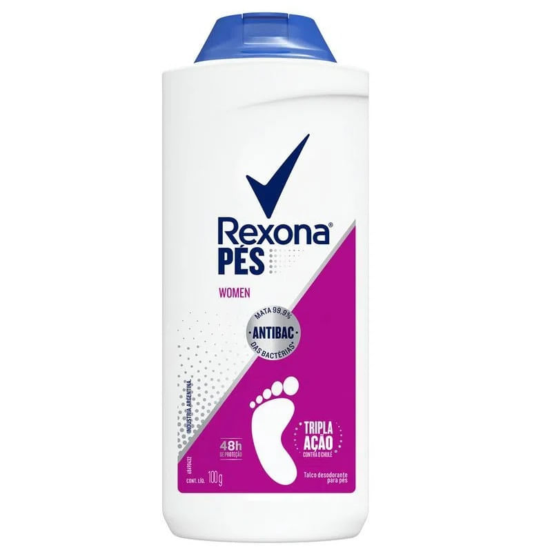 Antisséptico Pés Talco Rexona Delicate 100g