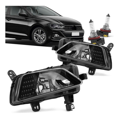 Farol De Milha Original Polo Virtus 18 A 2022 Lado Esquerdo