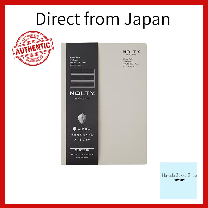 Japanese Management Association Management Center NOLTY Notebook × Limex A5 Wide Rule 6.0mm Lime White NTL1312[Direct from Japan]