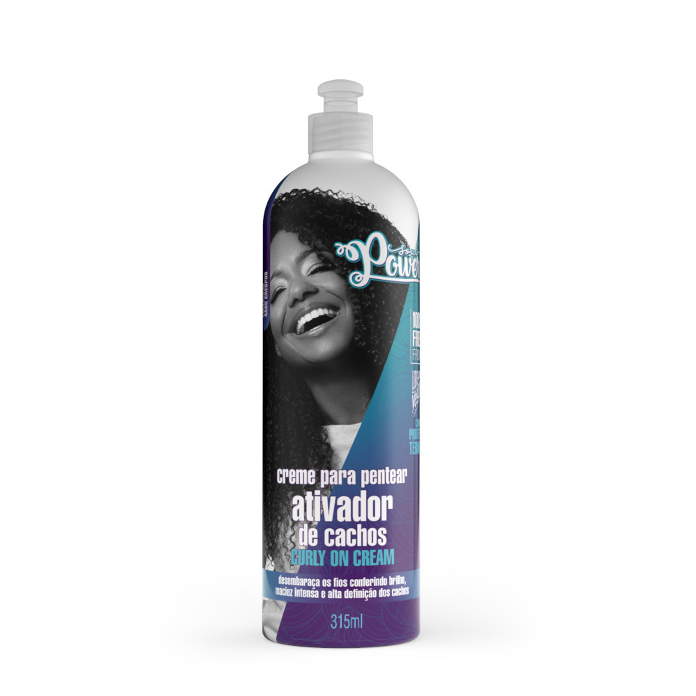 Creme para Pentear Curly On Cream Soul Power - Ativa os Cachos, dá Brilho e Define - 315ml em Oferta na Shopee