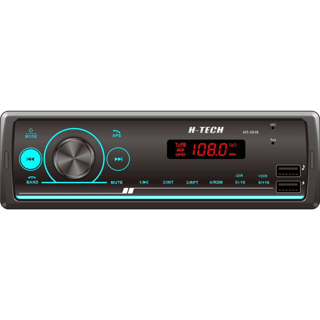 AUTO RADIO 2 USB AUX BLUETOOTH H-TECH