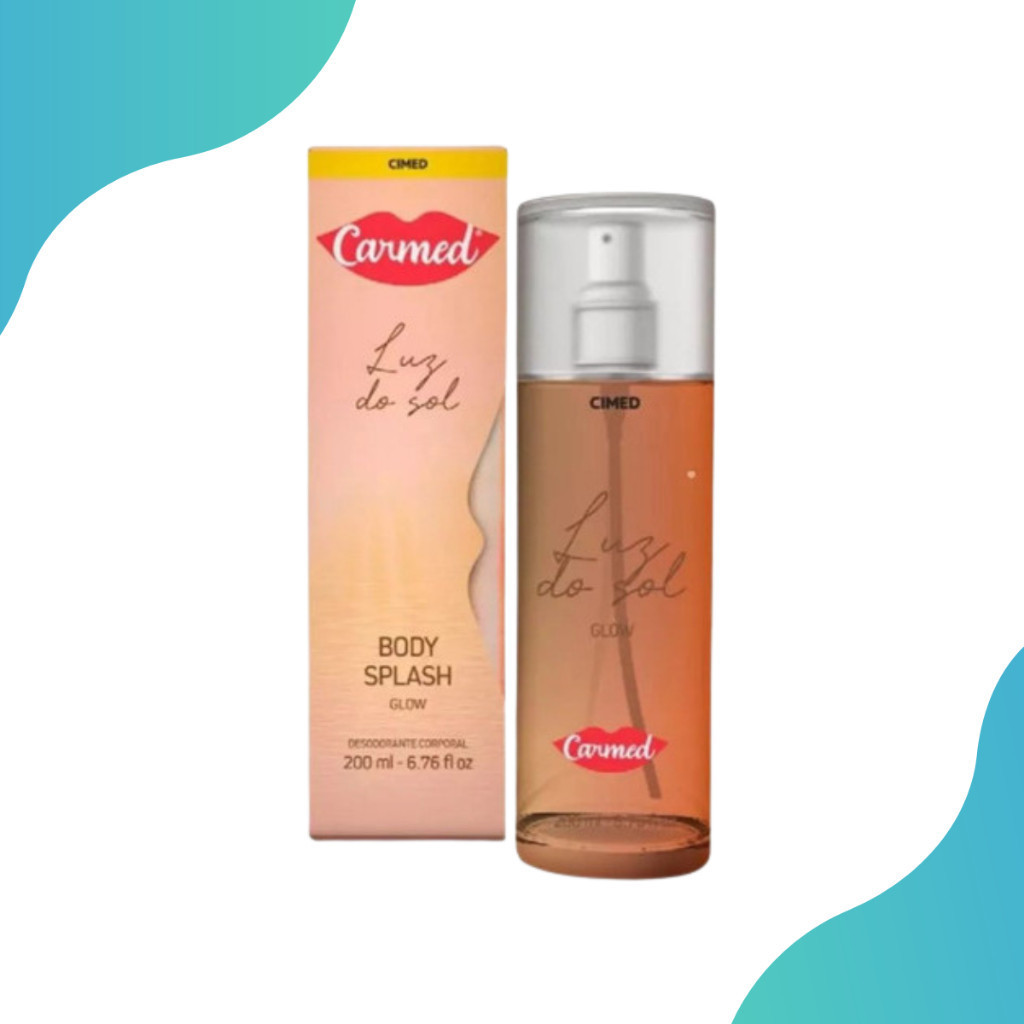 Carmed Body Splash Corporal Glow Luz Do Sol 200ml em Oferta na Shopee