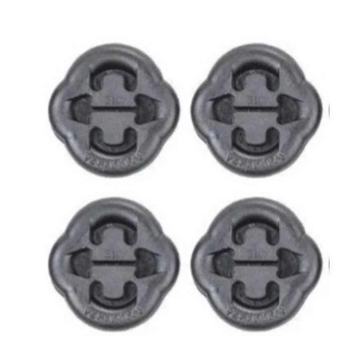 Kit 4 Coxim Borracha Escapamento Caverinha Gol Voyage Parati Saveiro Passat