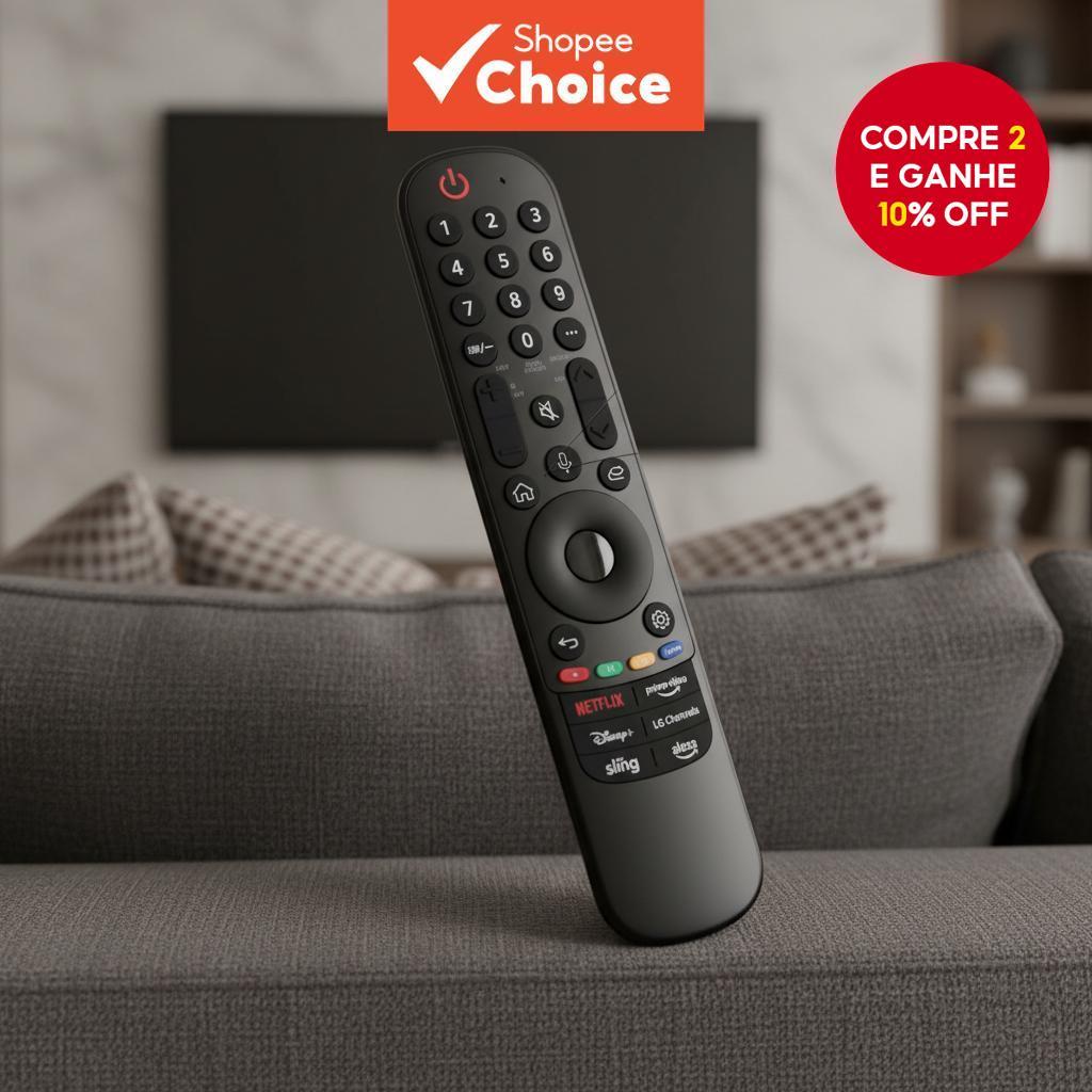 Controle Remoto de Substituição para TV LG, Compatível com Smart TVs 2019-2023, Magic Remote MR22/23GA, ThinQ OLED