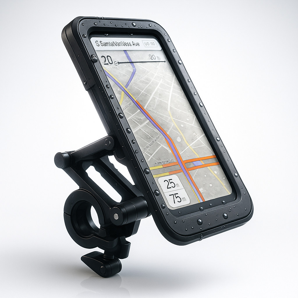 Suporte de Celular Moto Antifurto Á Prova Dágua 360° Articulado Antiqueda Universal Bike