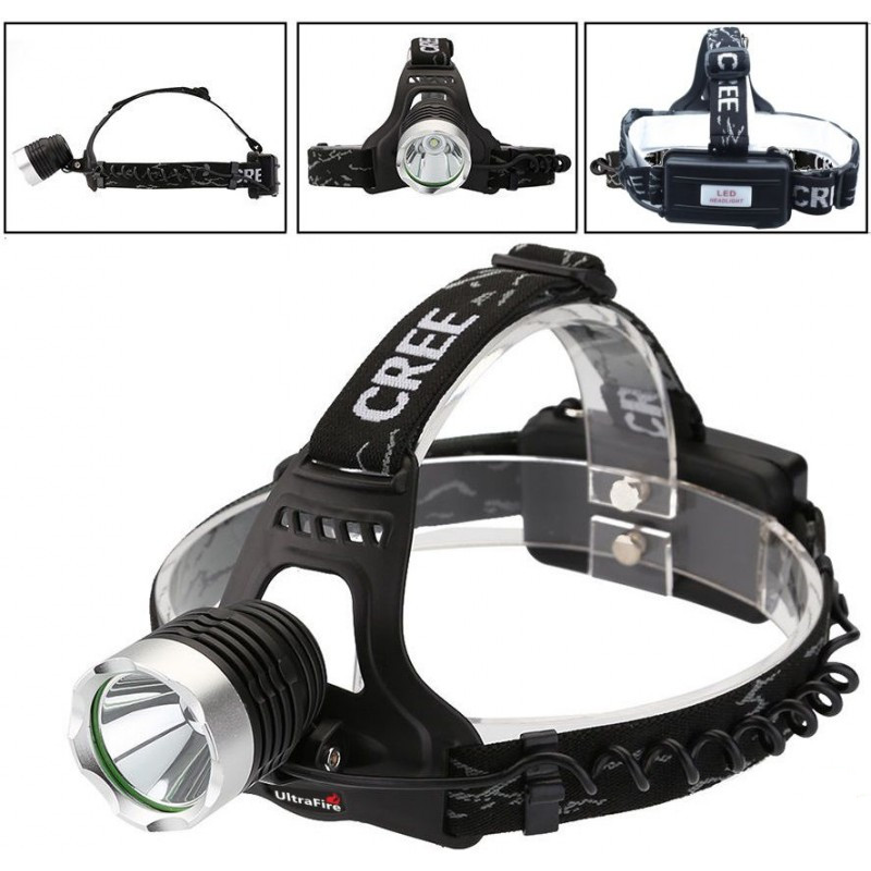 Lanterna Cabeça HeadLamp T6 LED High Power Recarregável Super Potente Profissional AjustávelTrilha Camping Pesca Noturno