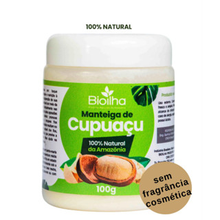 Manteiga Vegetal de Cupuaçu 100% Pura | Capilar e Corporal | Hidratação intensa | Bioilha em Oferta na Shopee