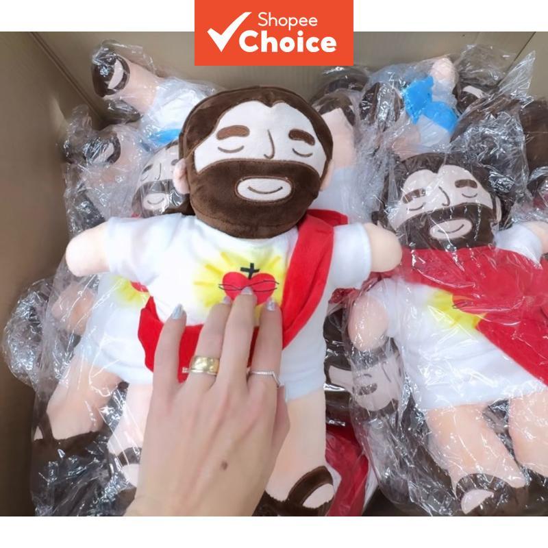  Boneca Jesus com Cabelo que Respira e Música de Natal – Brinquedo Sensorial para Alívio do Autismo e Ansiedade