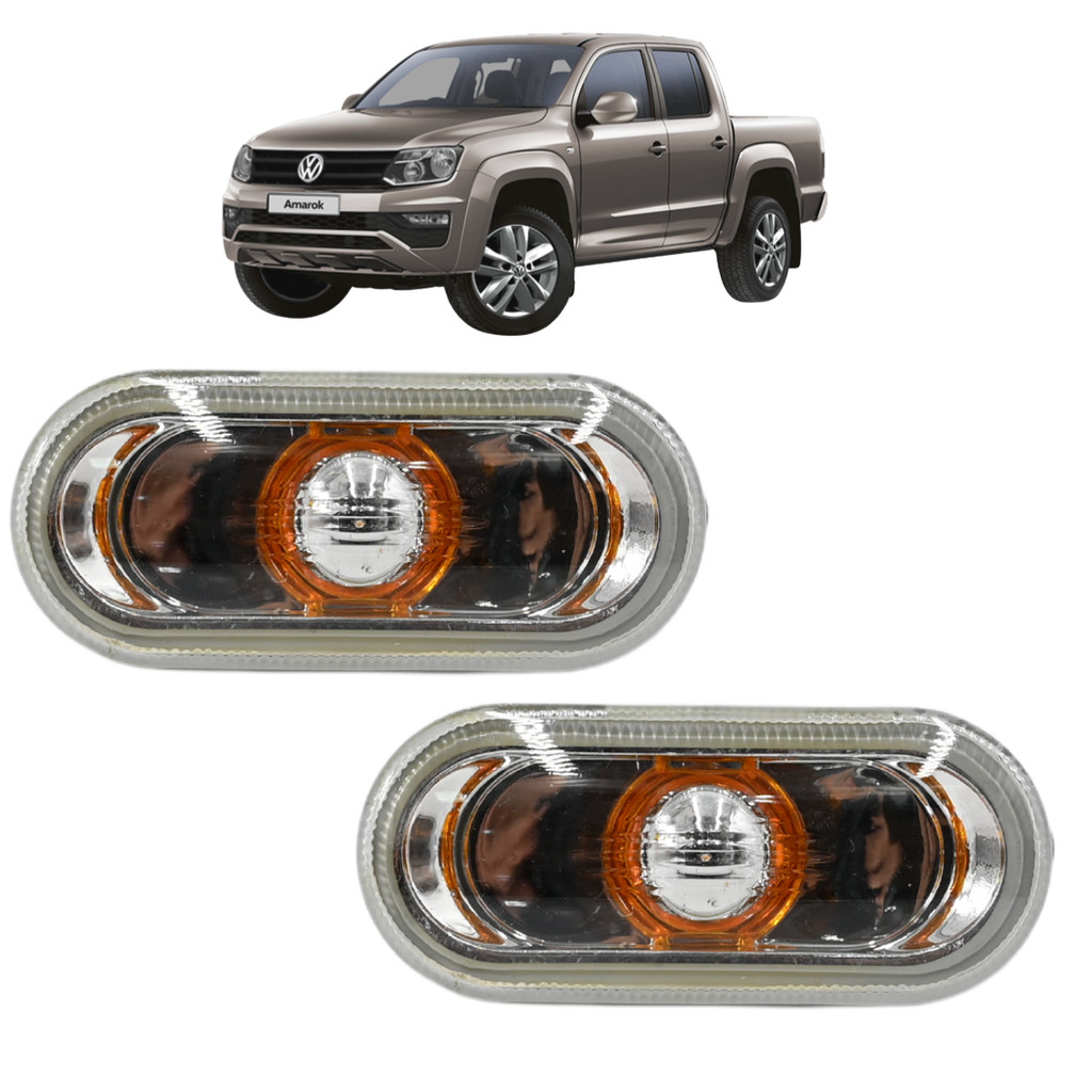 2 Lanterna Pisca Seta Lateral Paralama Amarok 2008 2009 2010 2011 2012 Até 2020