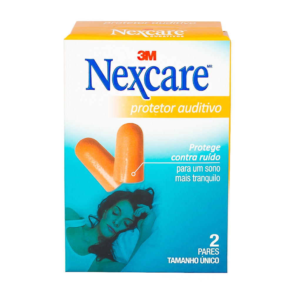 Protetor Auditivo Nexcare Espuma Tamanho Único com 2 Pares em Oferta na Shopee