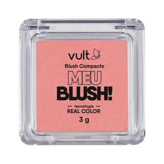 Blush Compacto Vult Meu Blush Cor Rosa Perolado 3g em Oferta na Shopee