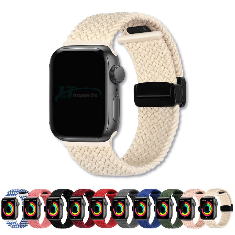 Pulseira Nylon Trançada LTIMPORTS para Apple Watch 42mm Series 11/10, 41mm 9/8/7