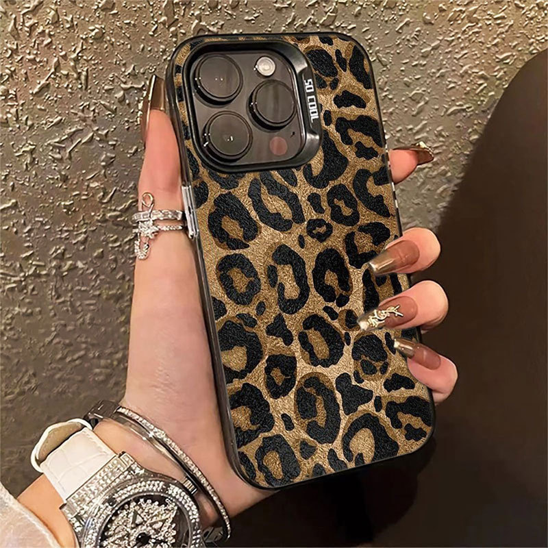 Capinha Marrom Leopardo Impressão Para Samsung Galaxy A15 A32 A06 A12 A13 A14 A16 A23 A36 A52 S20 S21 S23 S24 FE ULTRA 4
