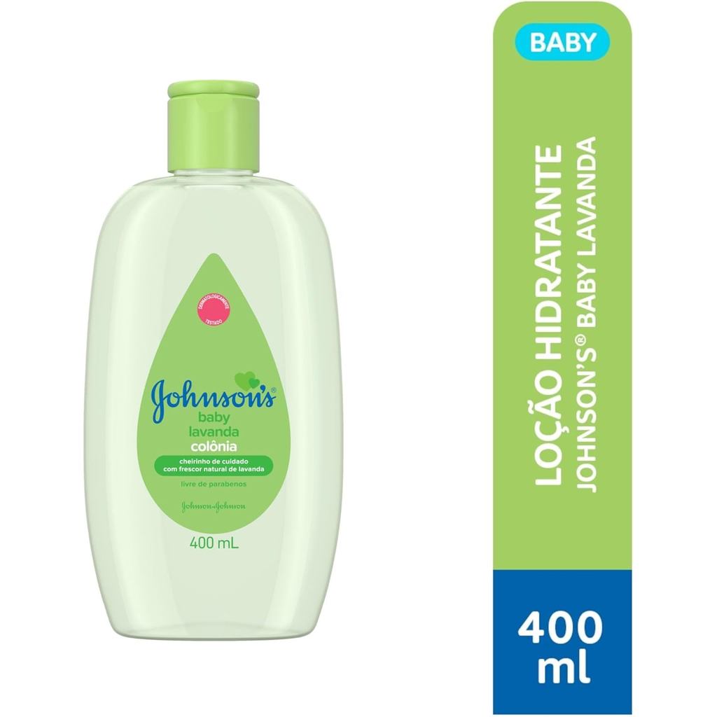 Colônia Johnson's Baby Refrescante Lavanda Para Bebês 400ml