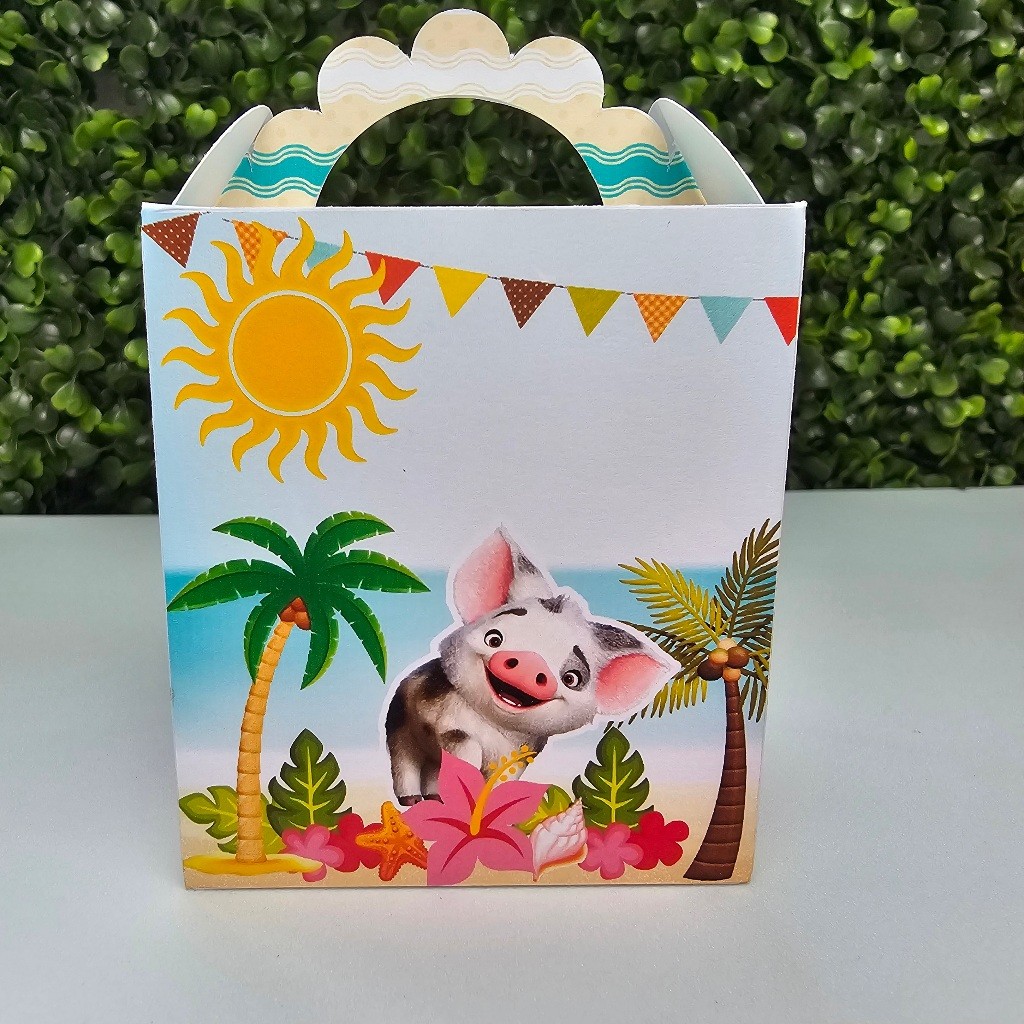 Caixa Lanchinho MOANA BABY - Personalizados - Festa infantil - Aniversário - Lembrancinha
