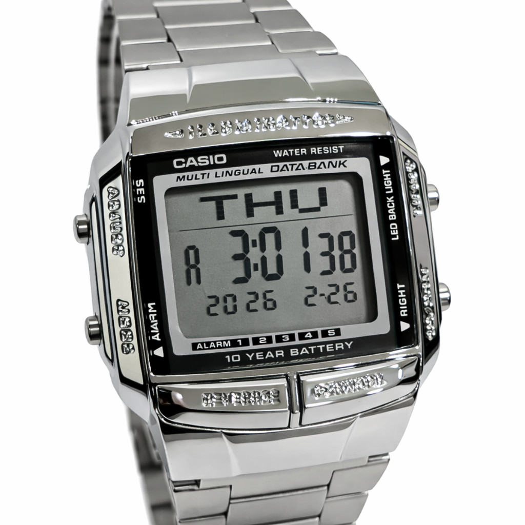Relógio Casio Digital Vintage Masculino Prata DB-360-1ADF em Oferta na Shopee
