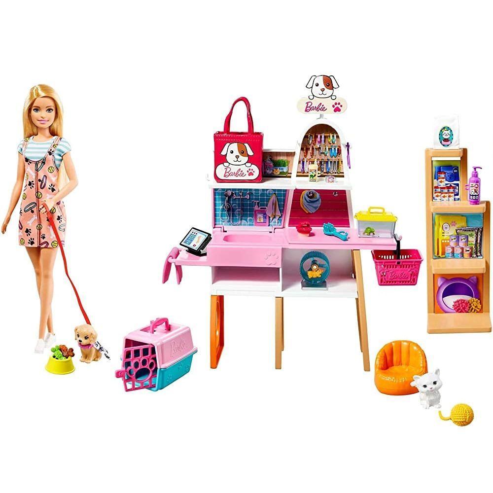 Barbie Playset Estação Pet Shop - Mattel em Oferta na Shopee