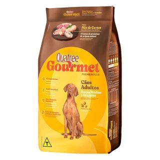Ração Quatree Gourmet Cães Adultos Raças Médias Grandes 10kg