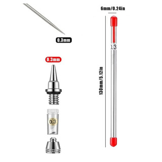 Agulhas Para Aerógrafo 0.3 mm Universal Profissional bico