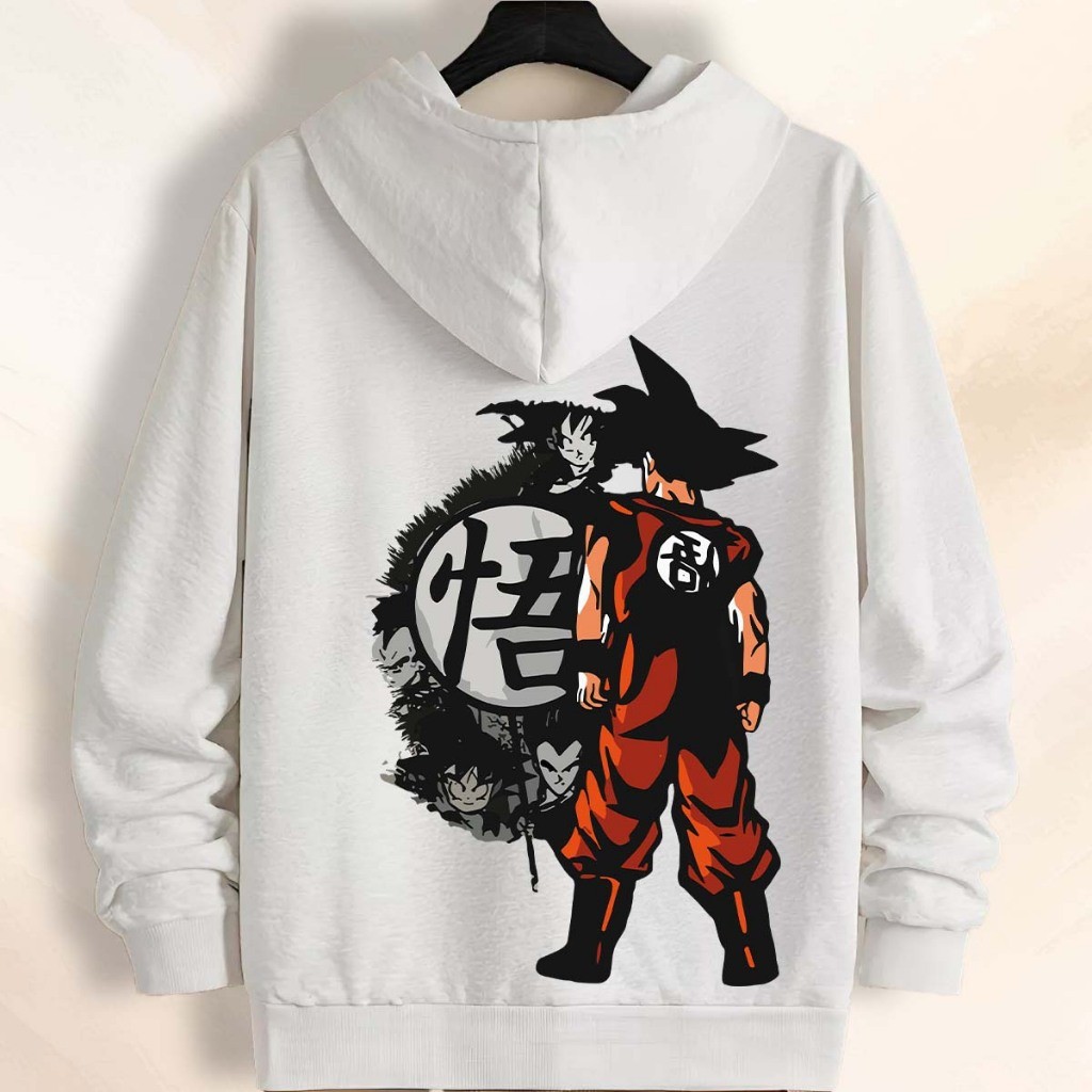 Blusa Moletom Canguru Dragon Ball Goku Unissex Masculino Feminino Com Bolso Capuz Flanelado — imagem 2 de 2