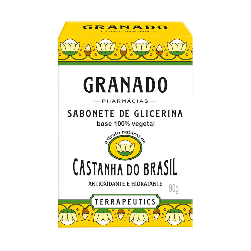 Sabonete em Barra de Glicerina Granado Terrapeutics Castanha do Brasil 90g em Oferta na Shopee