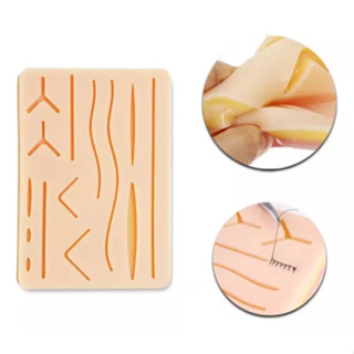 Simulador Pele Treinamento de Sutura Silicone Pratica Profissional Realista para Estudantes de Medicina e Enfermagem em Oferta na Shopee