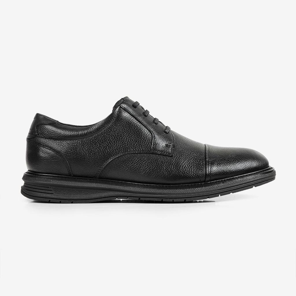 Sapato Social Austin Ferracini Masculino em Couro Preto 5166-675H