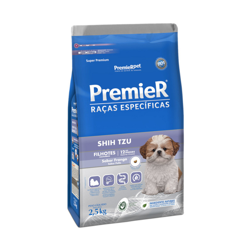 Raçao Premier Raça Pequena Caes Filhote Shith Tzu 2,5 KG