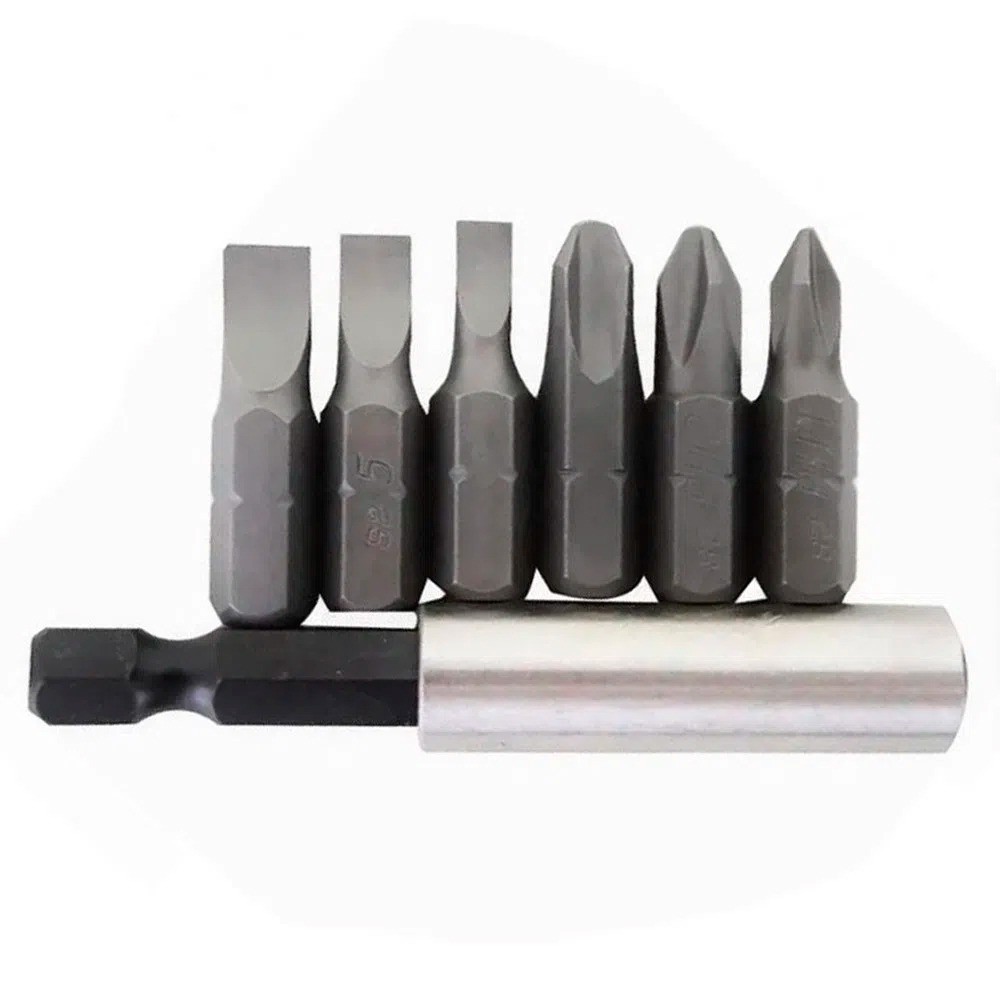 Jogo de bits com adaptador magnético 7 peças 113929 MTX em Oferta na Shopee