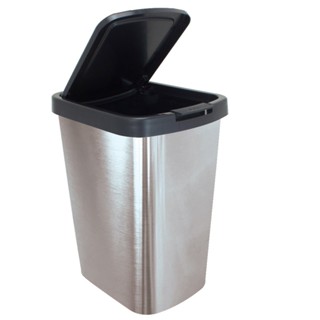 Lixeira plástica 9 litros com click - Label - Arqplast em Oferta na Shopee