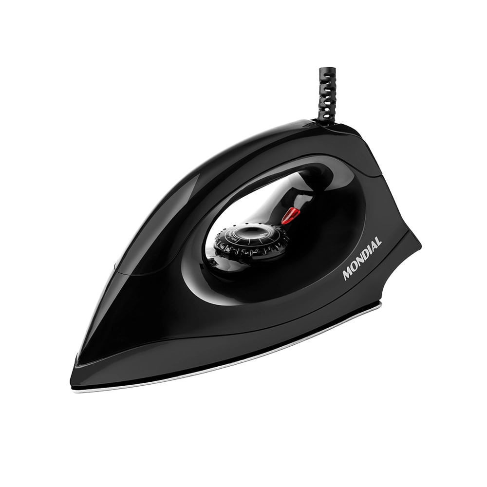 Ferro de Passar Roupa a Seco Mondial Fsn-55-B Preto - 127V em Oferta na Shopee