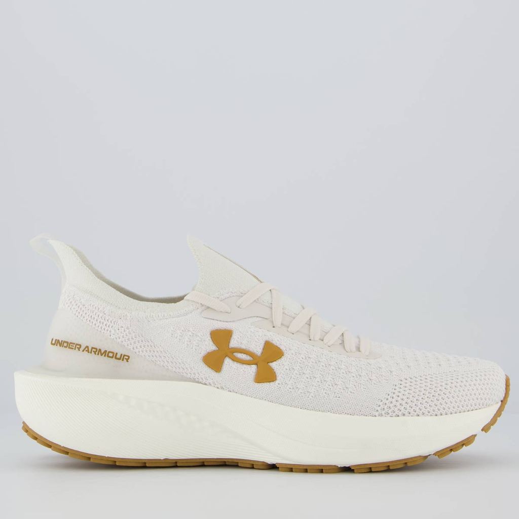 Tênis Under Armour Charged Quicker 2 Feminino Off White em Oferta na Shopee