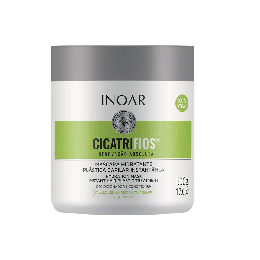 Máscara Hidratante Inoar Cicatrifios Renovação Absoluta 100% Vegano 500g em Oferta na Shopee
