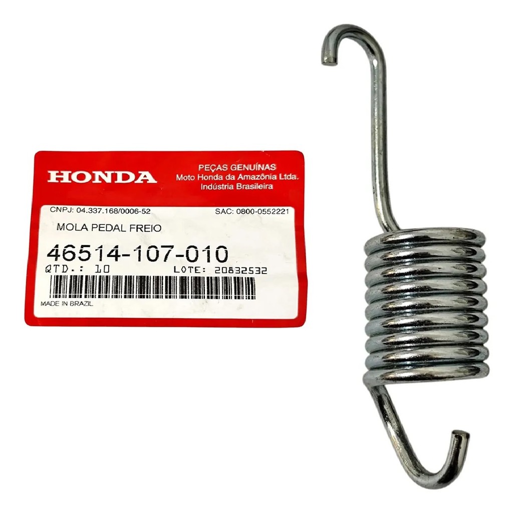 Mola Pedal Freio Fan 150 2010 Á 2015 Honda 46514-107-010