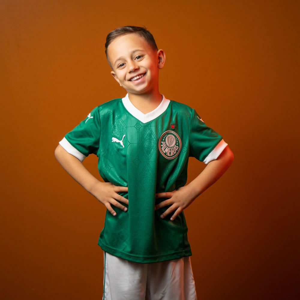 Camisa Palmeiras I Puma 25/26 Infantil Verde Oficial + NF