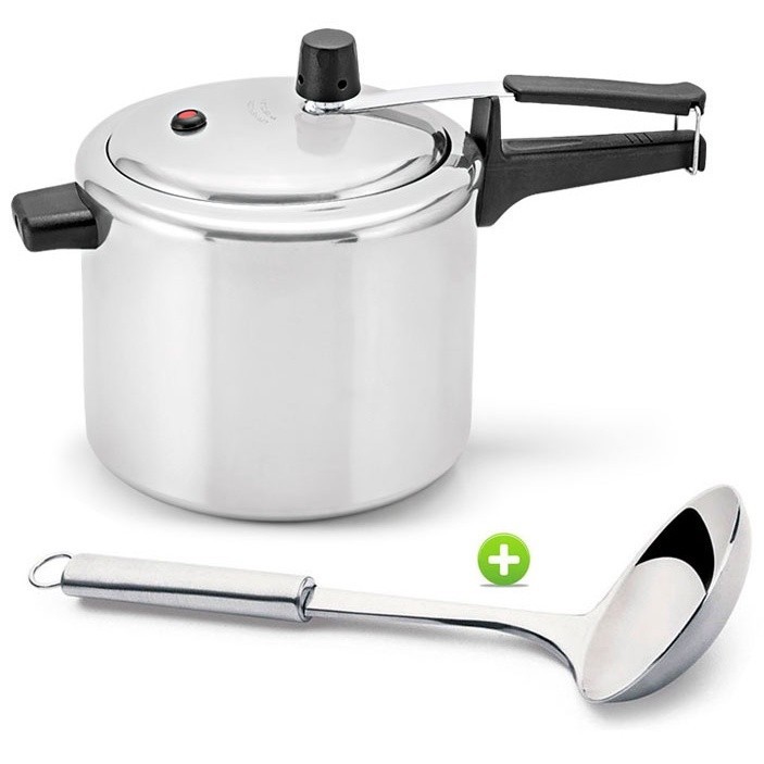 Panela de Pressão 4,5l Polida Panelux e Concha Aço Inox em Oferta na Shopee