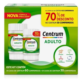 Kit Centrum Adulto Embalagem Econômica Com 90 Comprimidos em Oferta na Shopee