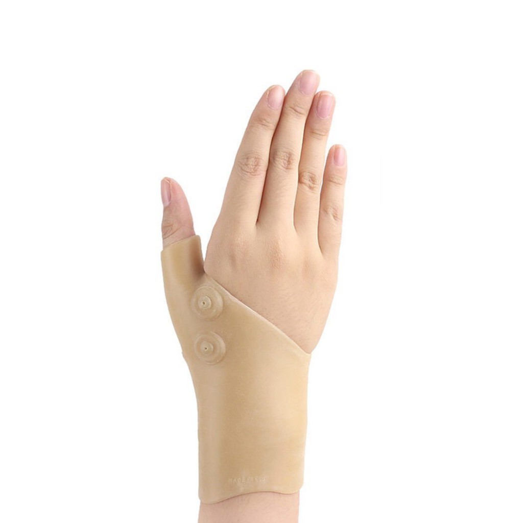 Luva Polegar Magnética Terapia Alivio Dor Artrite Silicone