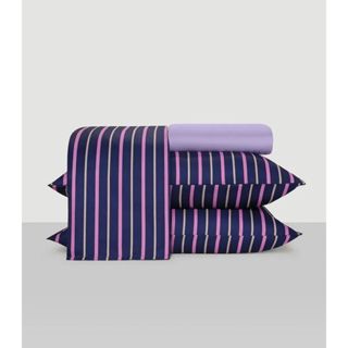 Jogo de Cama 150 Fios Casal 4 Peças Lar E Lazer Roxo em Oferta na Shopee