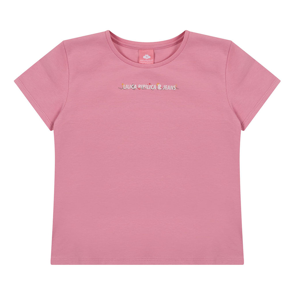 Blusa Manga Curta Infantil Feminina Lilica Ripilica