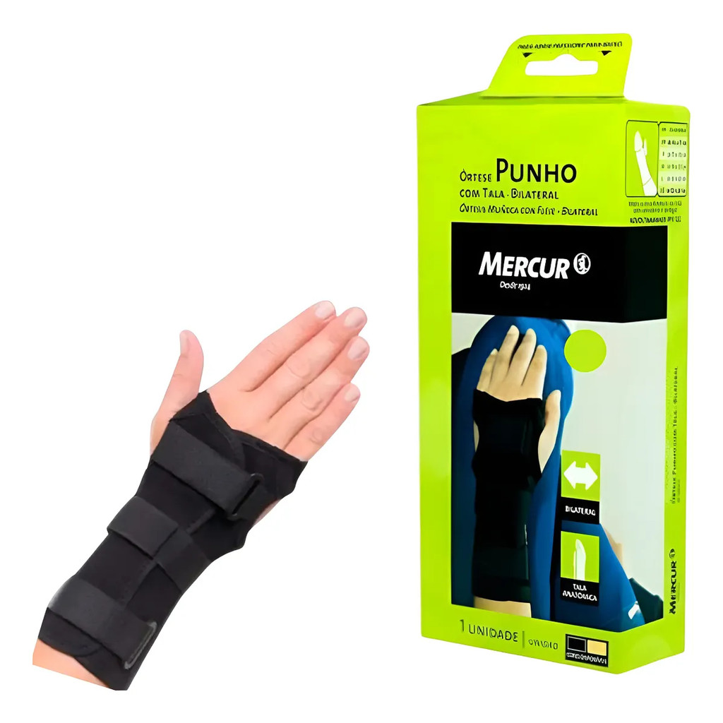 Munhequeira Ortese Punho Bilateral Curta Mercur - tamanho GG